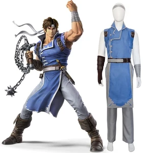 IN STOCK Castlevania Super Smash Bros. Richter Belmont Cosplay Costume Outfits - Picture 1 of 6