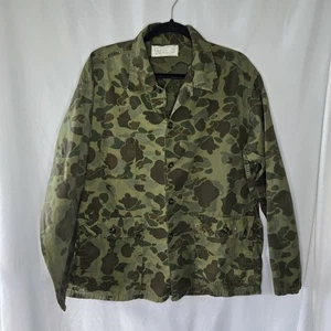 Vintage Duck Hunter Camo Jacket 1960s Vietnam War Era Original Large Military  - Picture 1 of 9