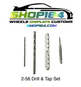 2-56 Tap + Handle + Drill Bits FOR Hot Wheels & Other 1/64 Customs & Restoration - Picture 1 of 1
