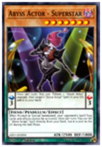 Abyss Actor - SUPER HOLOstar LED3-EN050 1st Common YUGIOH - Picture 1 of 1