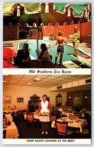 Downtowner Motor Inn Motel Vicksburg Mississippi Straßenrand Postkarte B102 - Bild 1 von 2