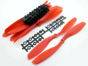 5 Paar 10x4,5 Quadrocopter Luftschrauben Propeller rechts & links drehend ROT - Bild 1 von 1