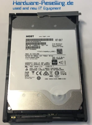 EMC HGST 8TB SAS 12G 7.2K 3,5" HUH72808CLAR8000 118000273-02 005051674 4Kn - Bild 1 von 2