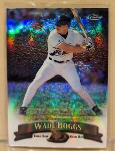 1998 Topps Finest DUAL SIDED REFRACTOR #158 Wade Boggs HOF RARE ICONIC PARALLEL