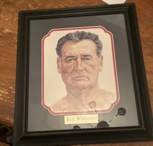 TED WILLIAMS LIMITED EDITION SIGNED BY ARTIST FRAMED PICTURE - Picture 1 of 3