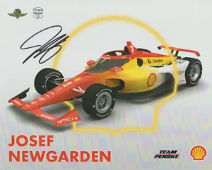 2024 Josef Newgarden signed Shell Chevy Dallara Indy 500 Indy Car Hero Card - Bild 1 von 2