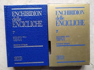 ENCHIRIDION DELLE ENCICLICHE 7 EDIZIONE BILINGUE IN COFANETTO - EDB - Foto 1 di 3