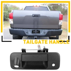 Tailgate Latch Handle Rear Exterior Tail Gate Black For 2007-2013 Toyota Tundra - Picture 1 of 16