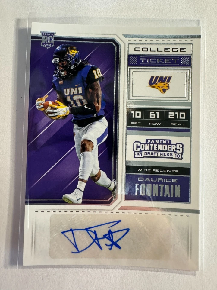 K185,568 -  2018 Panini Contenders Draft Picks #290 Daurice Fountain Auto RC - Image 1 of 1
