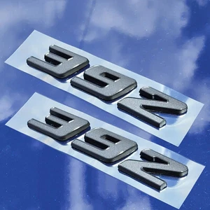2pc Gray 392 Badge Emblem Black Trim for MOPAR HEMI OEM Quality 68216931AA Pair - Picture 1 of 2