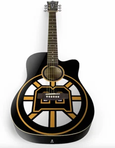 NHL Boston Bruins Akustikgitarre - Bild 1 von 3