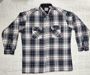 Himalaya Outfitters Men's Shirt Jacket Quilted 2XLT Green Red Plaid Shacket - Picture 1 of 11