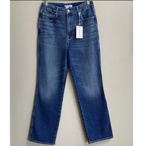 NWT Good American Good Curve High Waist Straight Jeans - Picture 1 of 11