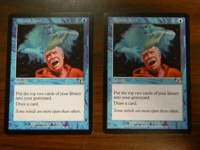 MTG Judgment Blue Common Mental Note x2 UNPLAYED Near Mint Cond - Image 1 of 2