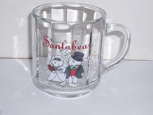 Taza de vidrio Marshall Field's Santa Bear 2000 - ¡sin usar! - Imagen 1 de 1