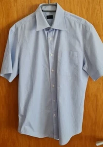 Joop Sommerhemd KW 40(M), Kurzarm, blau weiss gestreift - Bild 1 von 3