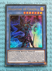 Magician of Chaos DUPO-EN001 Ultra Rare Yu-Gi-Oh Card 1st Edition New