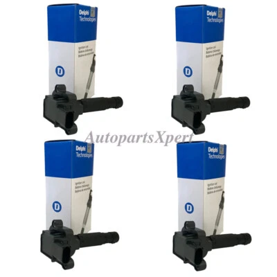 4pcs OEM Delphi Ignition Coils A0001502580 For Mercedes E260 E200 1.8L 2012-2015 - Image 1 of 4