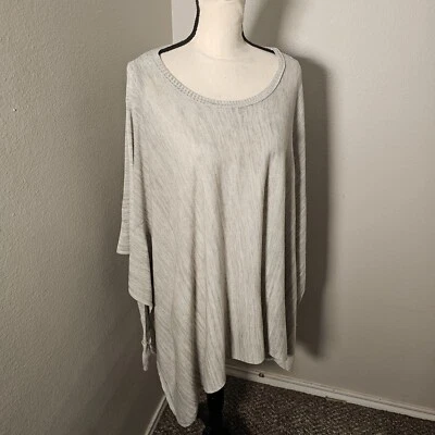 Suéter Pullover Converse One Star Para Mujer Gris Manga Larga Ranura Redonda Acrílico XL Foto 1 de 4