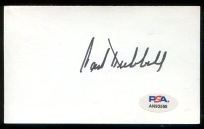 Carl Hubbell Signed Index Card 3x5 PSA DNA Giants HOF~(BB) - Image 1 of 3
