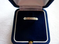 Bague alliance or blanc 18K -  taille 51