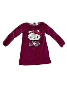 H&M Hello Kitty Long Sleeve Shirt Hot Pink Girls Size 4-6 Good Condition - Picture 1 of 9