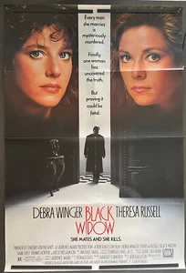 BLACK WIDOW (1987) Original Movie Theater Film 27x40 Poster - Folded & Rolled - Picture 1 of 5