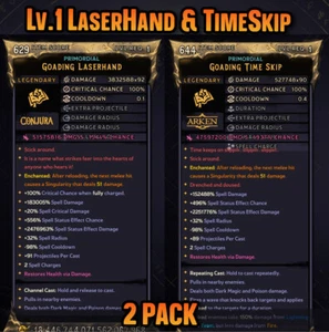 Hechizos LaserHand TimeSkip Modded Lv.1 Wonderlands • Paquete de 2 (PS | XBOX | PC) - Imagen 1 de 3