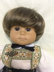 Vintage Gotz CR Modell 19" German Boy Doll, Lederhose Brown Hair - Bild 1 von 7