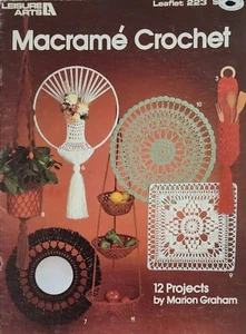 Macrame Crochet 12 Patterns By Leisure Arts a5 - Picture 1 of 3