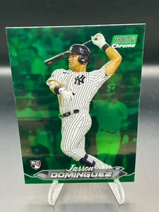 2024 Topps Stadium Club Chrome Jasson Dominguez #232 Green Chrome Rookie - Bild 1 von 2