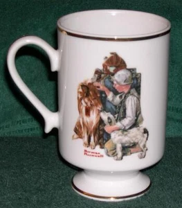 "Making Friends" Norman Rockwell Porcelain Mug, Danbury Mint (1981) - Picture 1 of 1