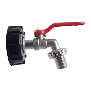 IBC Adapter mit Kugelhahn 3/4" Regenwasser Container Wassertank Kanister 1000l - Bild 1 von 5