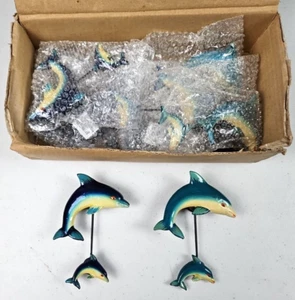 (12) Magnetic Ceramic Dolphin with Dolphin Pendulum Wholesale Lot - Picture 1 of 5