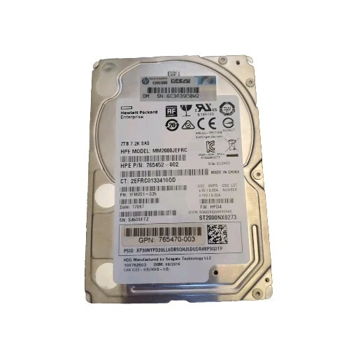 MM2000JEFRC HP 2TB 7200RPM SAS 12Gbps (512e) 2.5-inch Internal Hard Drive... - Image 1 of 4