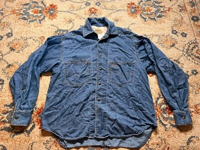 Guess Denim Shirt Men's Medium Chambray Y2K Preppy Grunge 90s Button Down - Image 1 of 4