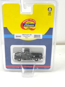 Ahearn Black 1955 Ford F-100 Pickup Truck 1/87 HO #26440 NEW - Picture 1 of 3