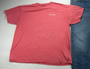 Columbia T shirt Paddle Your Own Canyon mens XXL red cotton blend Tshirt - Picture 1 of 5
