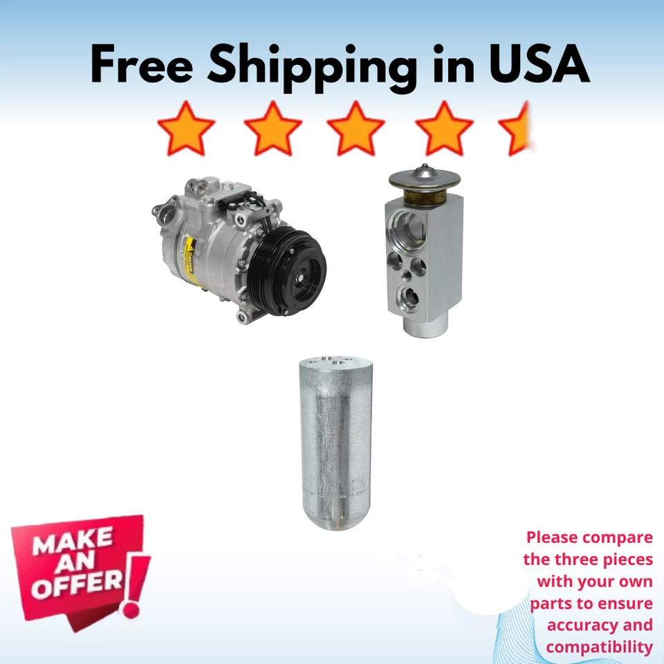 Kit Compressor A/C Fit BMW 323i 1999, BMW 740i 1998-2001 - Image 1 of 4