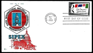 1310 5c Stamp (1966) THE SIPEX PHILATELIC FDC BY COVER CRAFT CACHETS (CCC) - Picture 1 of 1