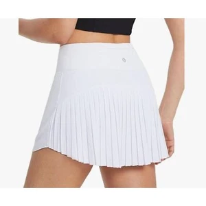 NEW Baleaf White Pleated Tennis Skirt XS New With Tags UPF 50+ Adjustable Waist - Picture 1 of 6