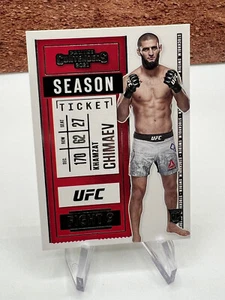 KHAMZAT CHIMAEV 2021 CONTENDERS UFC SEASON TICKET ROOKIE RC - Picture 1 of 2