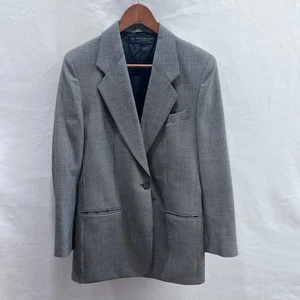 Brooks Brothers reine Wolle Hahnentritt grau Damen Blazer Jacke Größe 8 - Bild 1 von 9