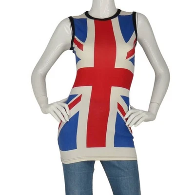 Camiseta de vestir ceñida al cuerpo vintage Ginger Spice Union Jack Reino Unido Punk Ramones Rock Y2K Foto 1 de 4