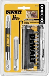 Juego de brocas de destornillador DeWALT guía de accionamiento magnético 14 piezas #DW2097 NUEVO - Imagen 1 de 1