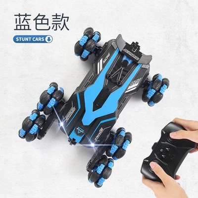 Six-wheel stunt car spray drift four-wheel drive remote control off-road light-2 - Image 1 of 4