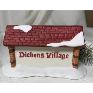 Insegna Villaggio Dickens Collezione Heritage Vintage 6569-2 Porcellana - Foto 1 di 4