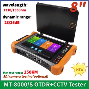 MT-8000  OTDR CCTV Tester DMM OPM VFL Cable Tester SOR Analisis Test 1310/1550nm - Picture 1 of 24
