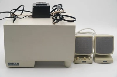 Altec Lansing ACS340 2.1 Multimedia Computer Speaker System Subwoofer & Adapter - Image 1 of 4