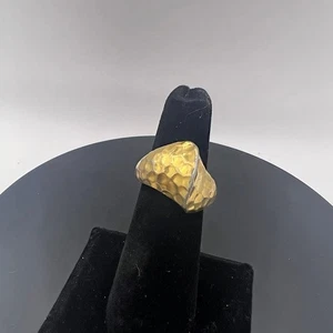 Vintage Trifari Cocktailring im Käfig Gold 60er Jahre Größe 6 Damen beliebt in den 80er Jahren  - Bild 1 von 10